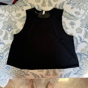 Womens lululemon cropped sculpt tank top